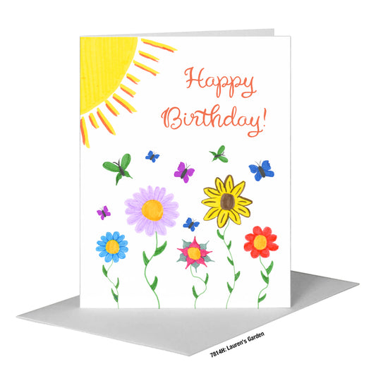 Lauren's Garden, Greeting Card (#7814H)