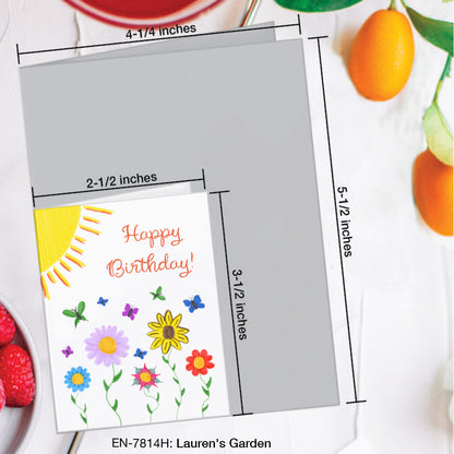 Lauren's Garden, Greeting Card (#7814H)