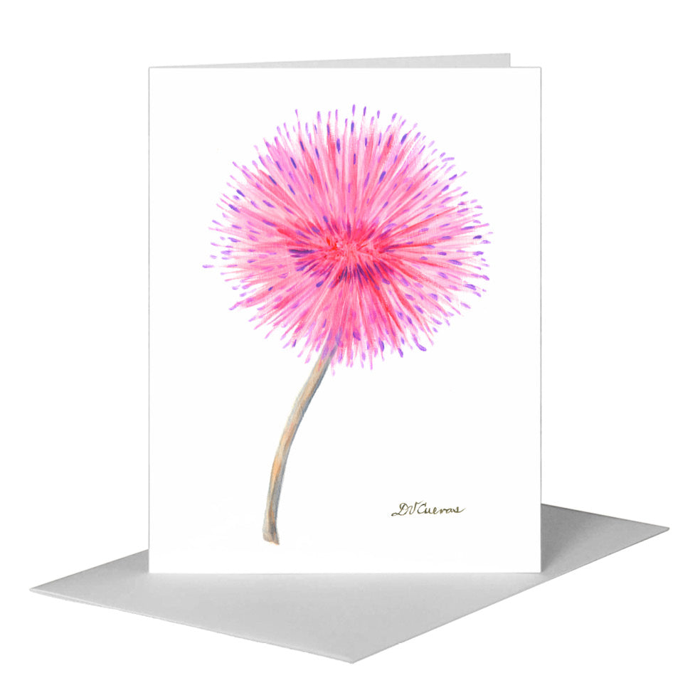 Calliandra, Greeting Card (#7815A) A2 Card Front, www.printedcanvas.com