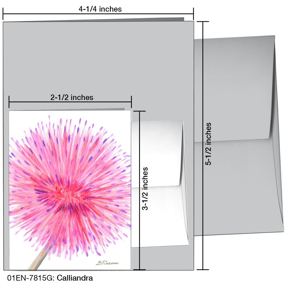Calliandra, Greeting Card (7815G), Enclosure, printedcanvas.com