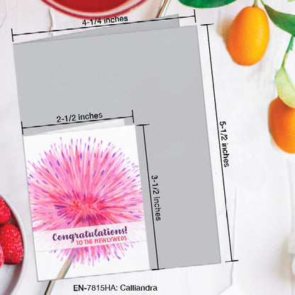 Calliandra, Greeting Card (7815HA), Enclosure, www.printedcanvas.com