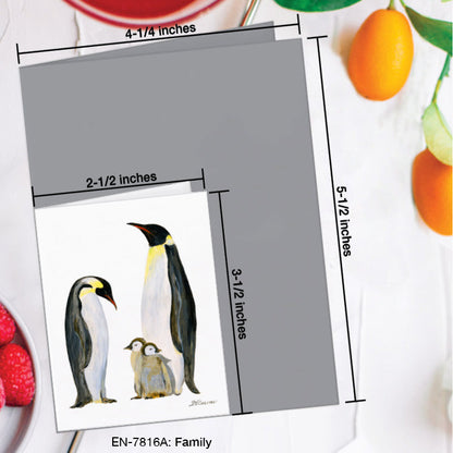 Family, Greeting Card (7816A), Enclosure Card, www.printedcanvas.com