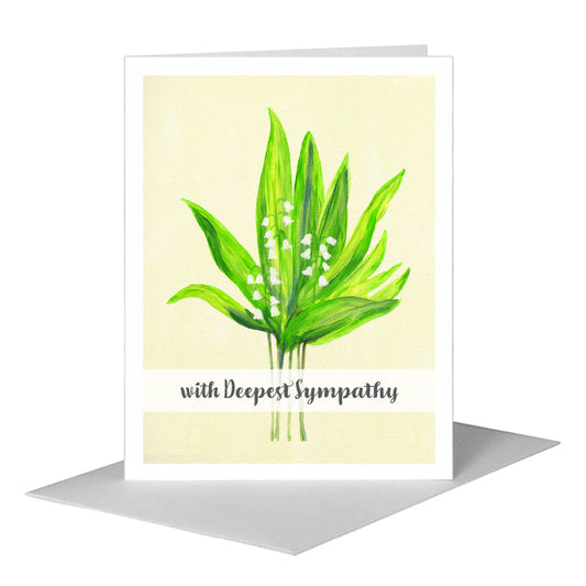 Lily Convallaria, Greeting Card (#7817A) A2 Card Front, www.printedcanvas.com