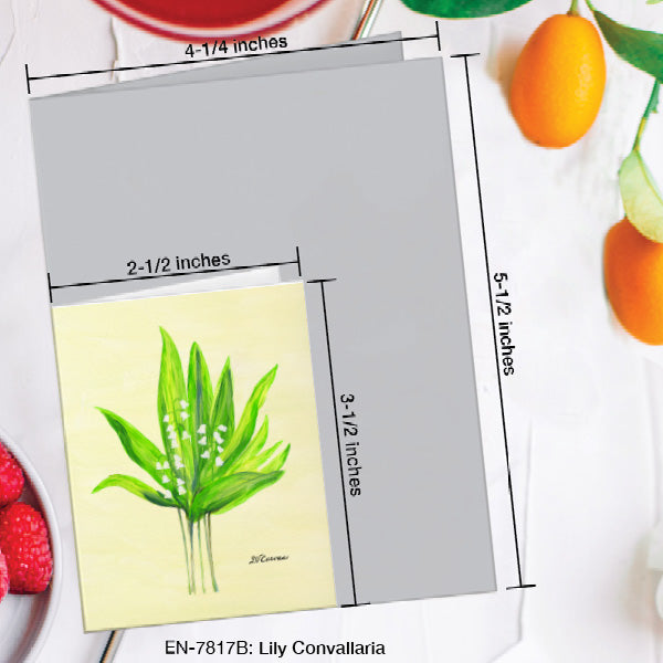 Lily Convallaria, Greeting Card (#7817B), Enclosure Card, www.printedcanvas.com