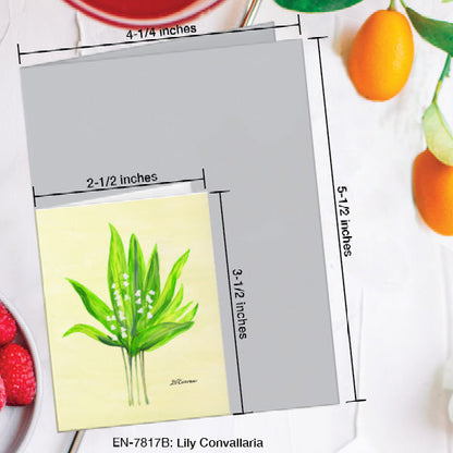 Lily Convallaria, Greeting Card (#7817B), Enclosure Card, www.printedcanvas.com