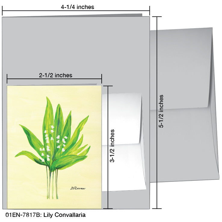 Lily Convallaria, Greeting Card (#7817B), Enclosure Card, www.printedcanvas.com