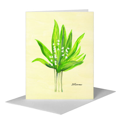Lily Convallaria, Greeting Card (#7817B), A2 Card Front, www.printedcanvas.com