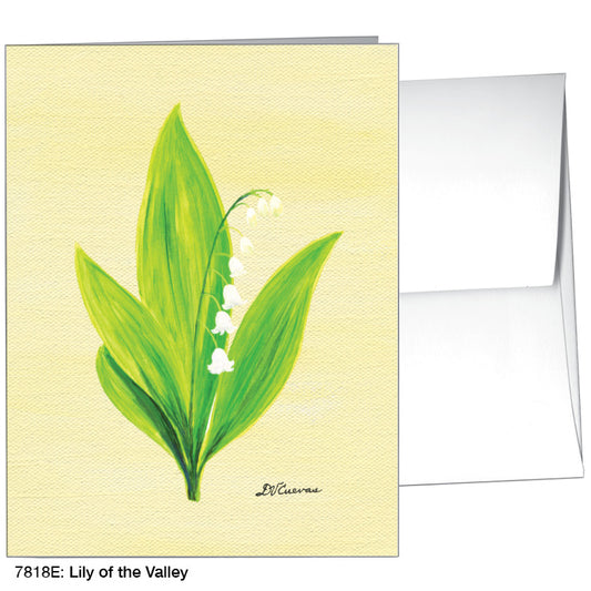 Lily of the Valley, Greeting Card (7818E) - Printed Canvas