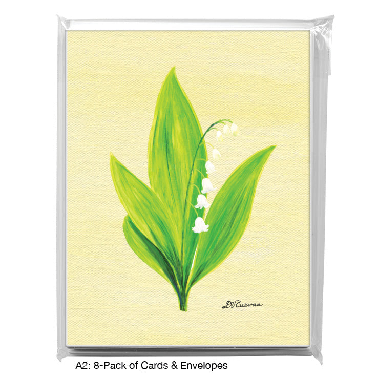 Lily of the Valley, Greeting Card (7818E), A2 Card 8-Pack, www.printedcanvas.com