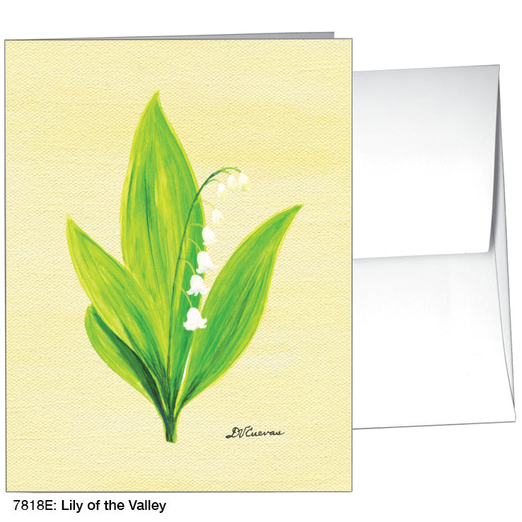 Lily of the Valley, Greeting Card (7818E), A2 Card Front, www.printedcanvas.com