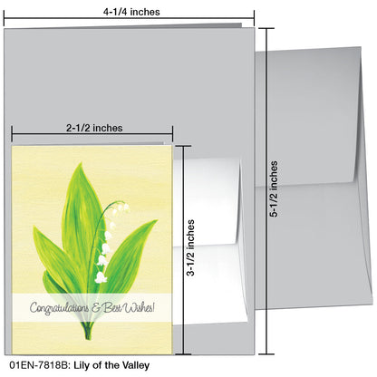 Lily of the Valley, Greeting Card (7818B), Enclosure, printedcanvas.com