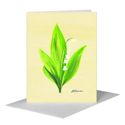 Lily of the Valley, Greeting Card (#7818E), A2 Card Front, www.printedcanvas.com