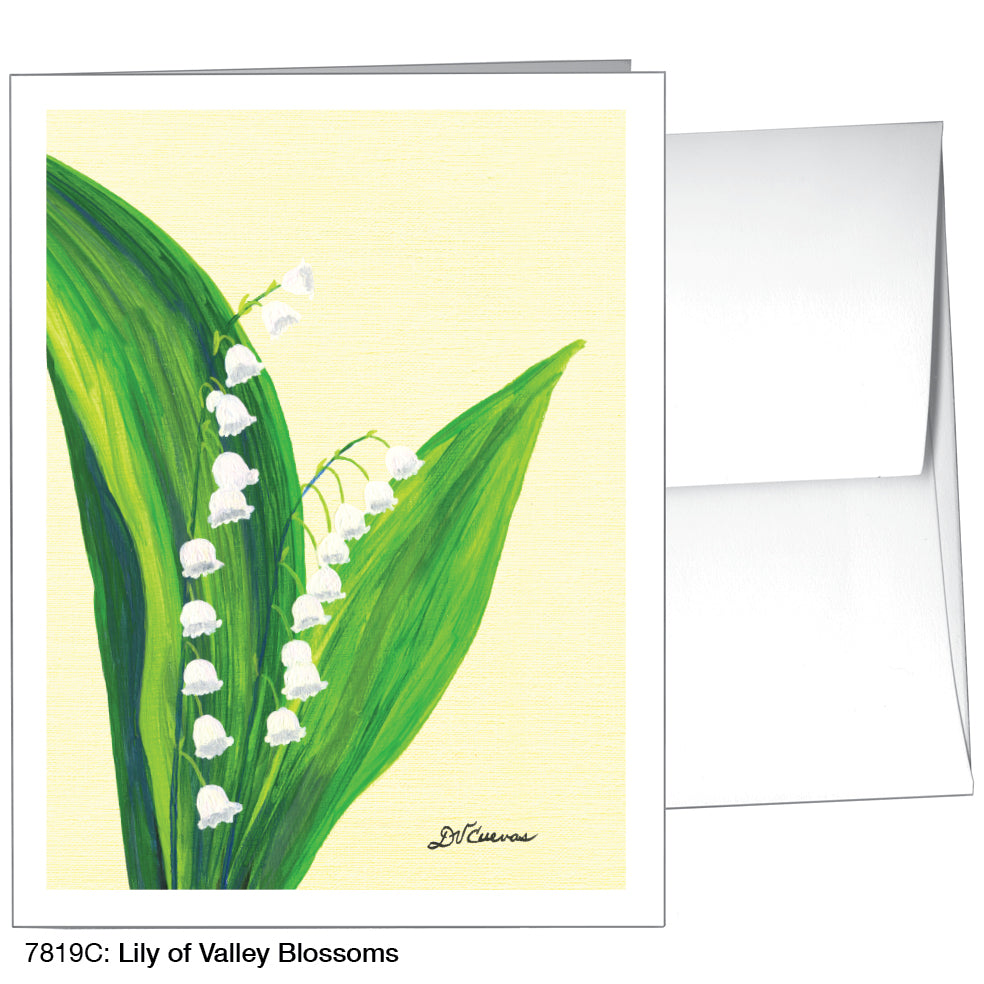 Lily of the Valley Blossoms, Greeting Card (7819C), A2, printedcanvas.com