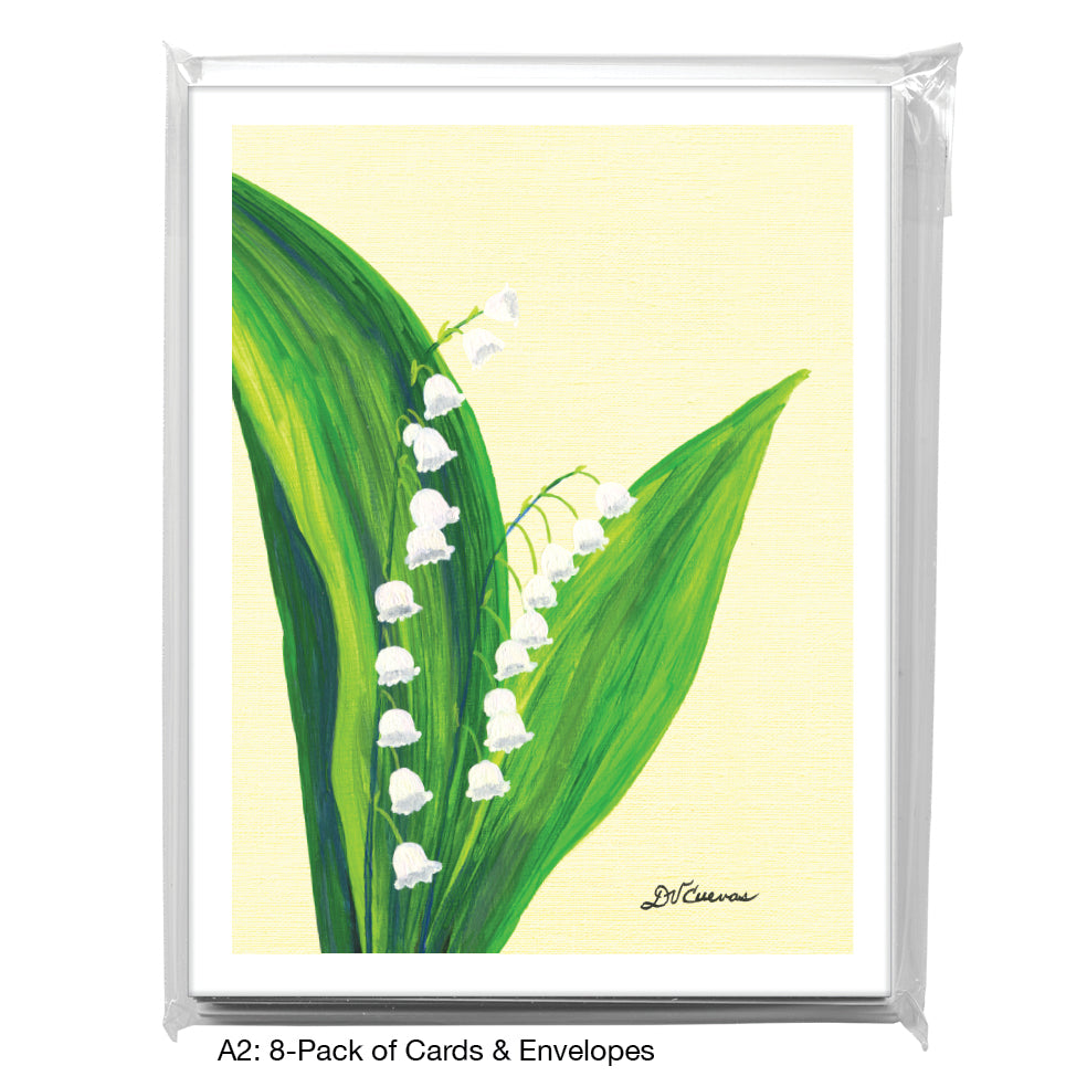 Lily of the Valley Blossoms, Greeting Card (7819C), A2 8-Pack, printedcanvas.com