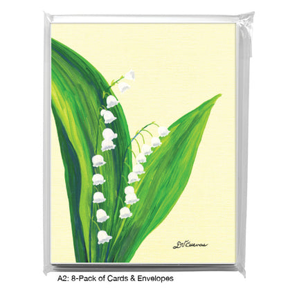 Lily of the Valley Blossoms, Greeting Card (7819C), A2 Card 8-Pack, www.printedcanvas.com