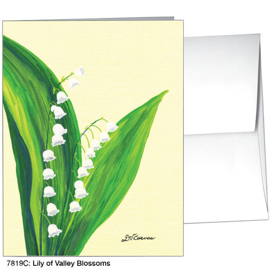 Lily of the Valley Blossoms, Greeting Card (7819C), A2 Card Front, www.printedcanvas.com