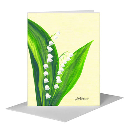 Lily of the Valley Blossoms, Greeting Card (#7819C), A2 Card Front, www.printedcanvas.com