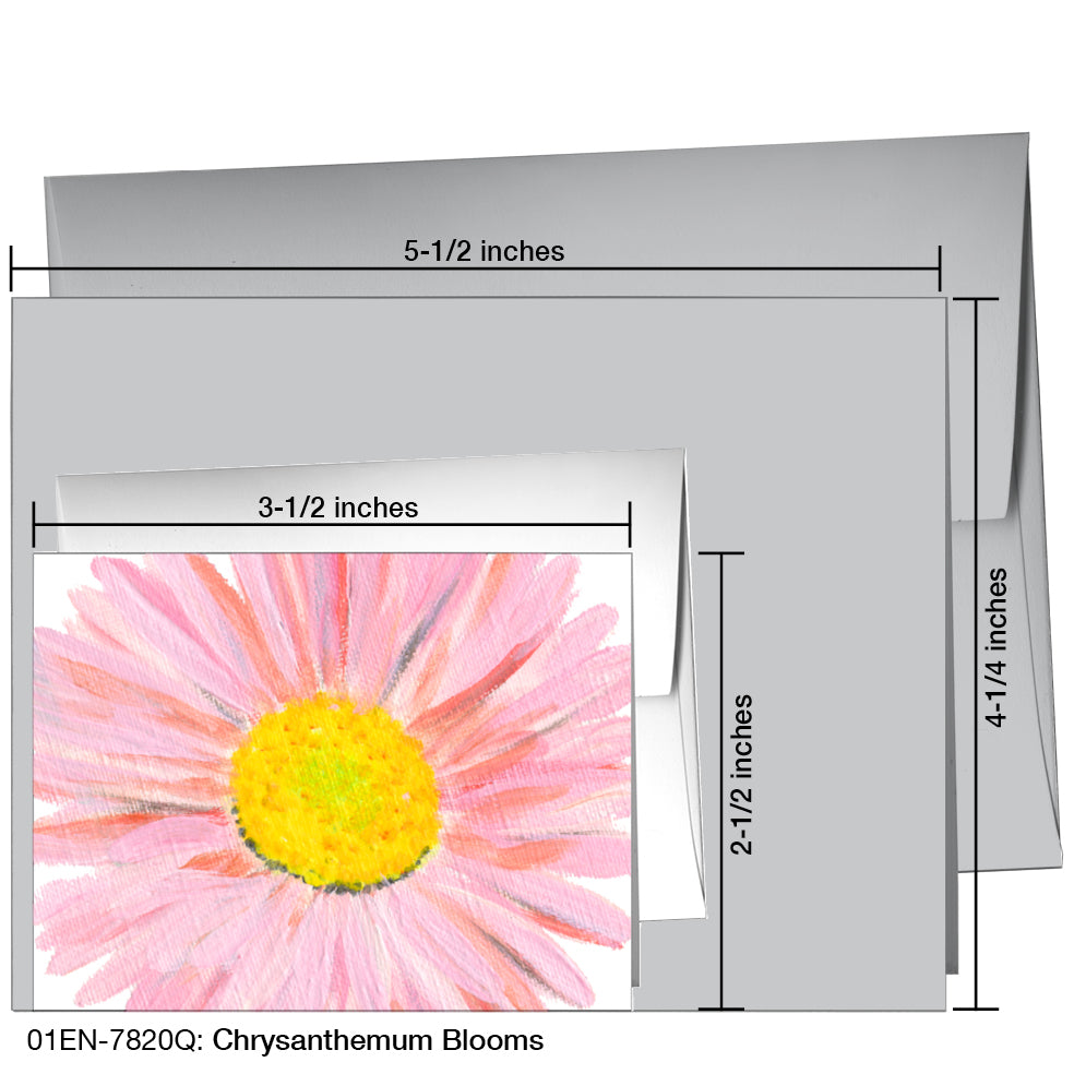 Chrysanthemum Blooms, Greeting Card (7820Q)