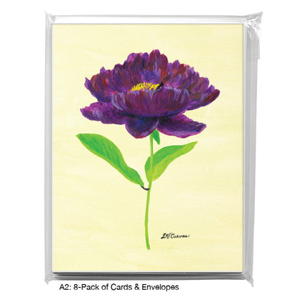 Peony Purple, Greeting Card (7832F)