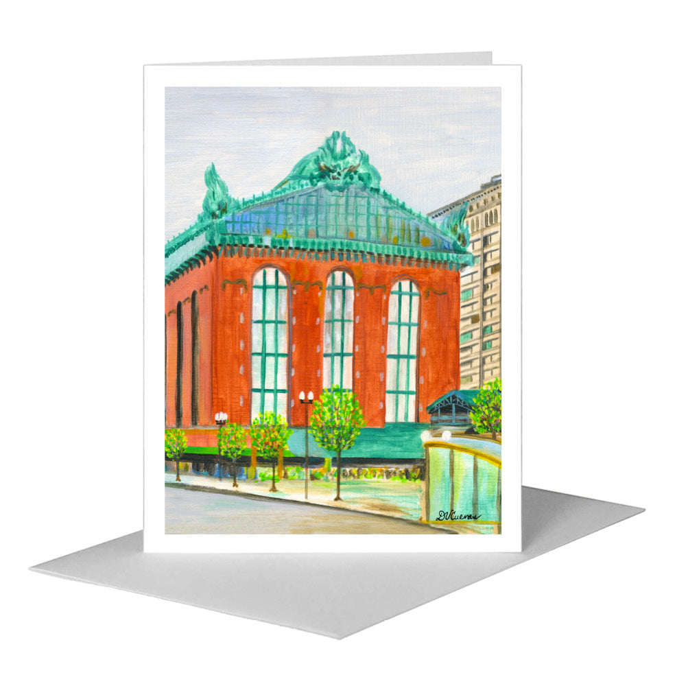 Chicago Public Library, Greeting Card (#7833B), A2 Card Front, www.printedcanvas.com