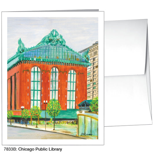 Chicago Public Library, Greeting Card (7833B), A2 Card, www.printedcanvas.com