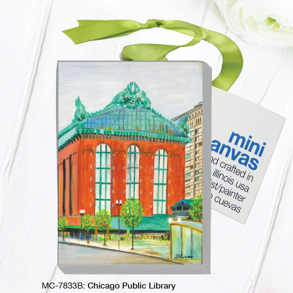 Chicago Public Library, Mini Canvas (MC-7833B), Mini Canvas, www.printedcanvas.com