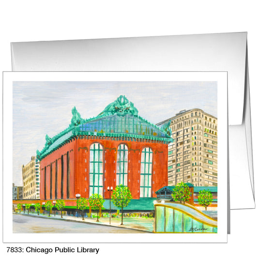 Chicago Public Library, Greeting Card (7833A), A2 Card Front, www.printedcanvas.com