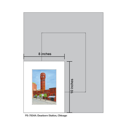 Dearborn Station, Chicago, Print (#7834A)
