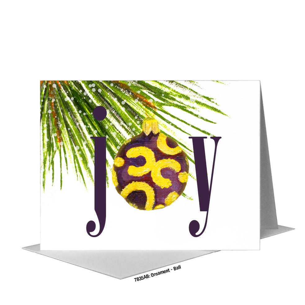 Ornament - Ball, Greeting Card (#7835AB)