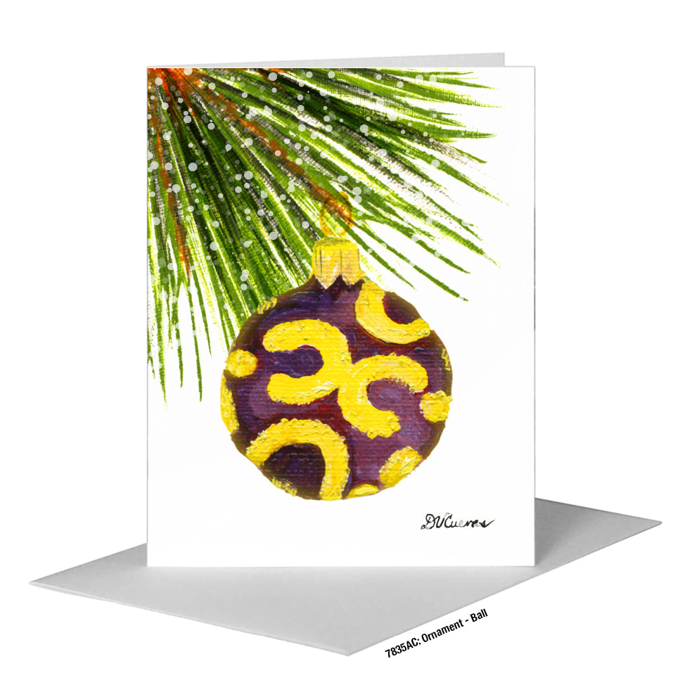 Ornament - Ball, Greeting Card (#7835AC)