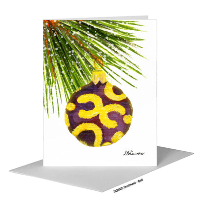 Ornament - Ball, Greeting Card (#7835AC)