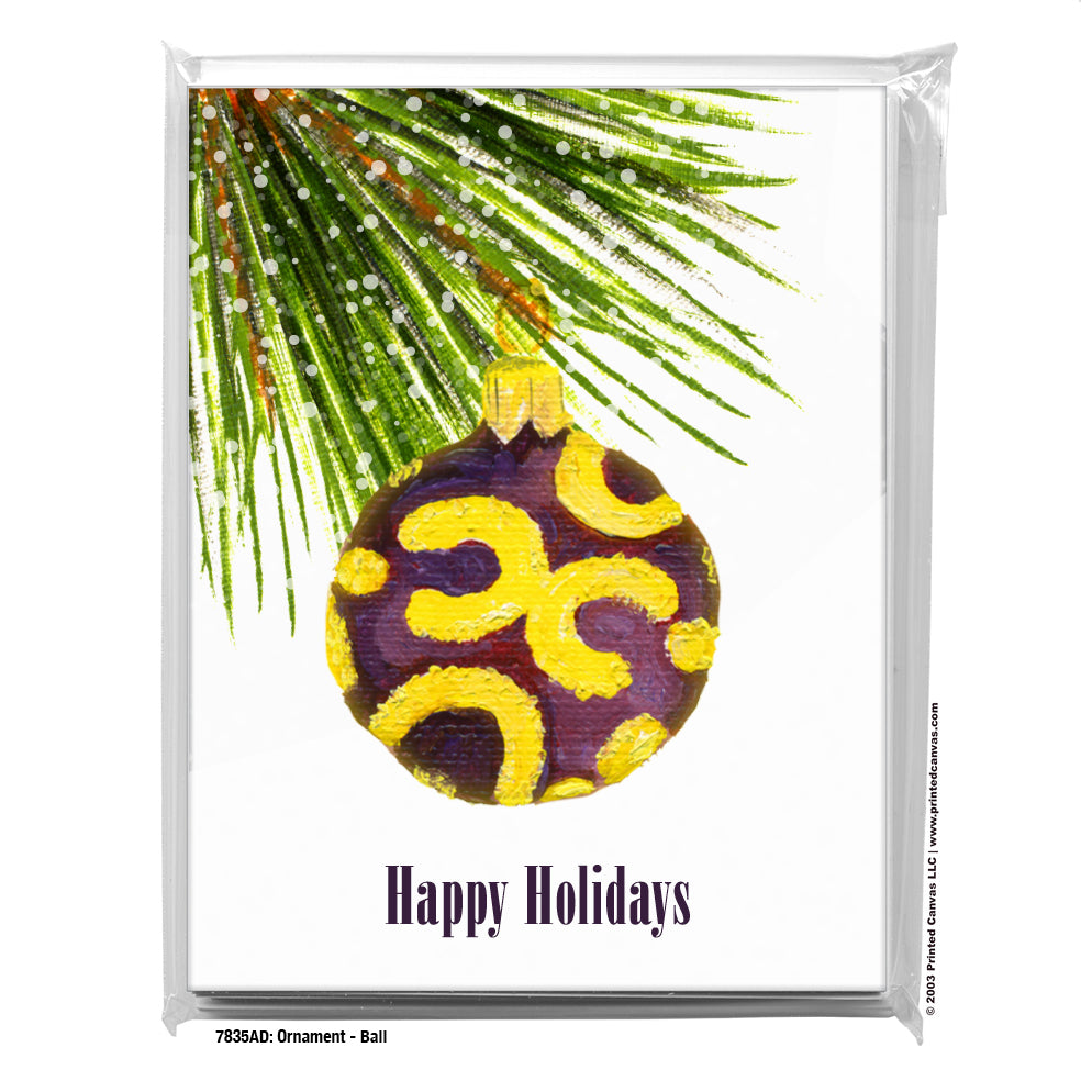 Ornament - Ball, Greeting Card (#7835AD)
