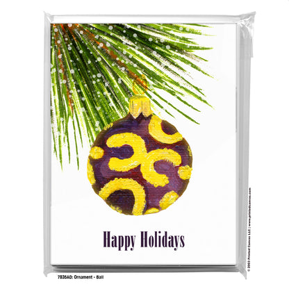 Ornament - Ball, Greeting Card (#7835AD)