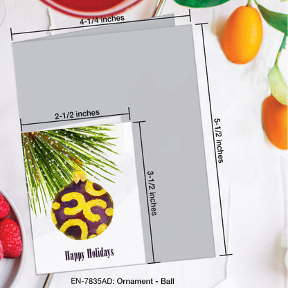 Ornament - Ball, Greeting Card (#7835AD)