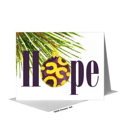 Ornament - Ball, Greeting Card (#7835AE)