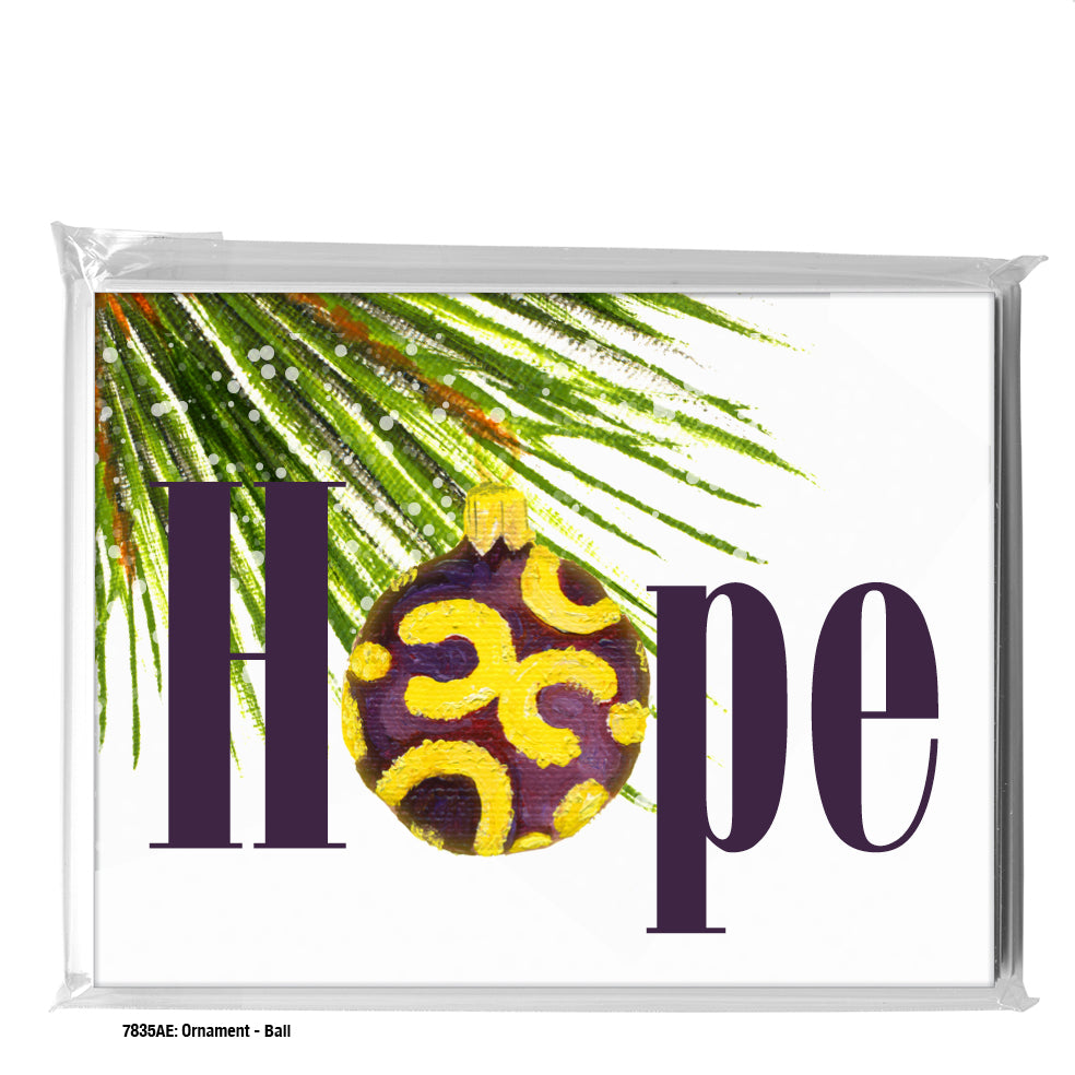 Ornament - Ball, Greeting Card (#7835AE)
