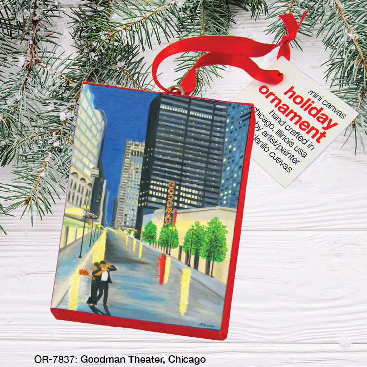 Goodman Theater, Chicago, Ornament (OR-7837), Front, printedcanvas.com
