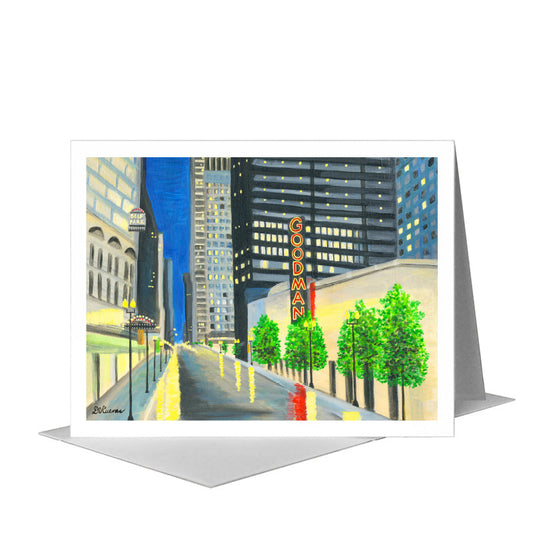 Goodman Theater, Chicago, Greeting Card (#7837A) A2 Card Front, www.printedcanvas.com