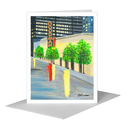 Goodman Theater, Chicago, Greeting Card (#7837B), A2 Card Front, www.printedcanvas.com