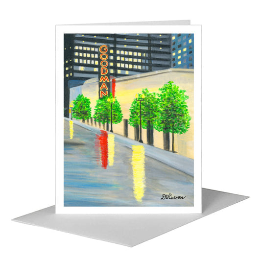 Goodman Theater, Chicago, Greeting Card (#7837B) A2 Card Front, www.printedcanvas.com