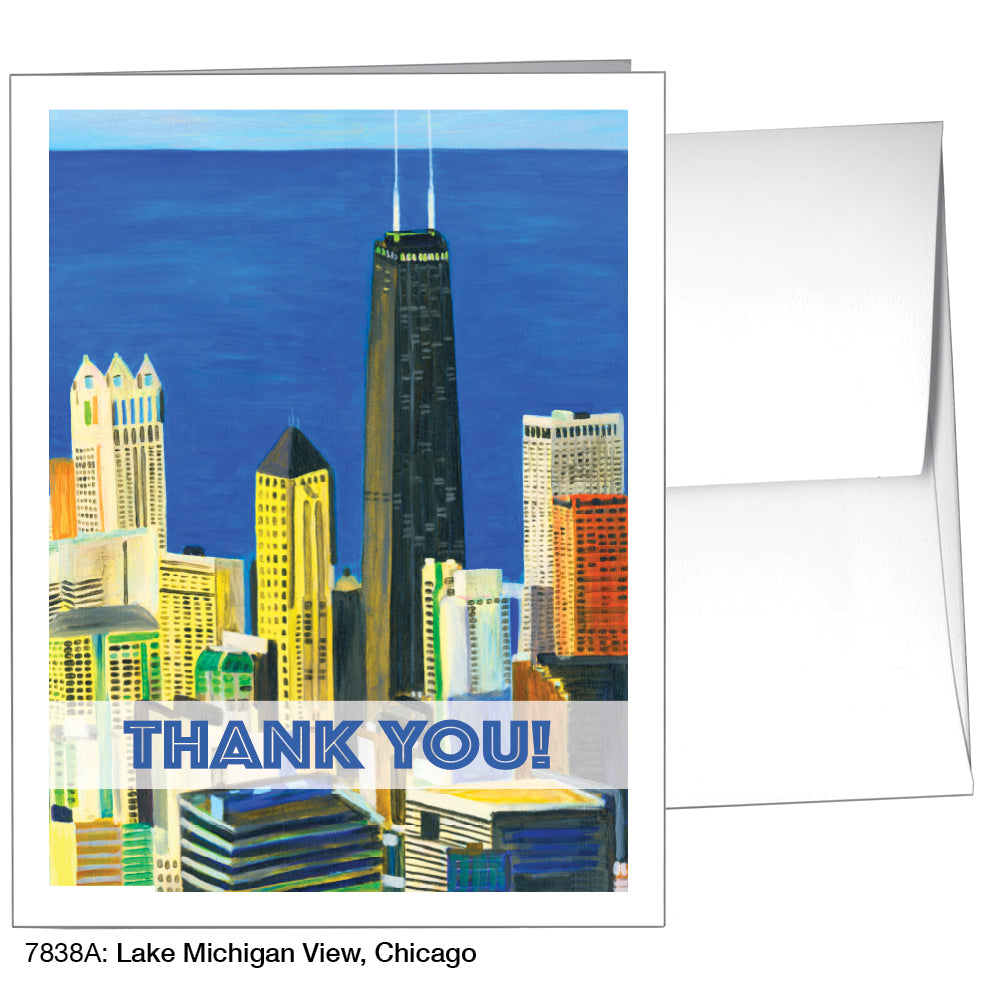 Lake Michigan View, Chicago, Greeting Card (7838A)