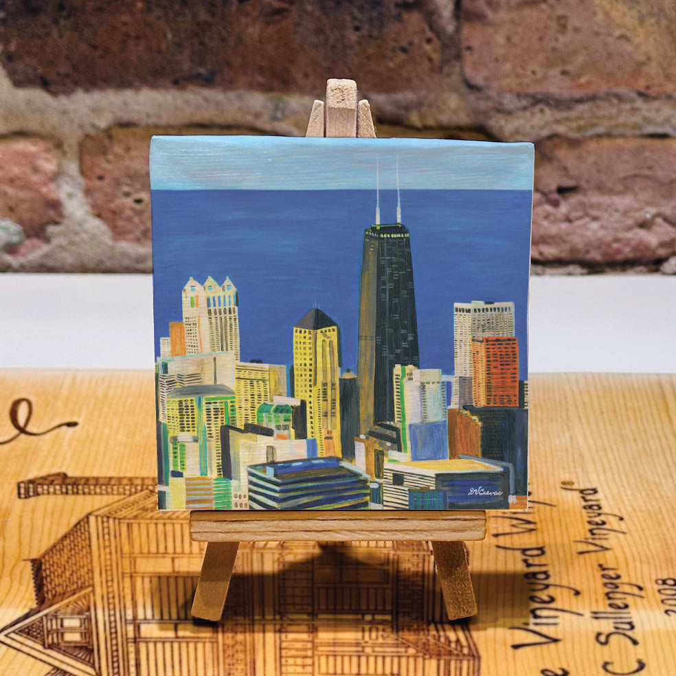 Lake Michigan View, Chicago, Mini Artwork (MA-7838B)