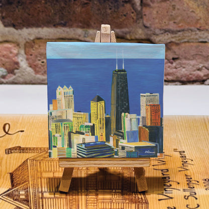 Lake Michigan View, Chicago, Mini Artwork (MA-7838B)