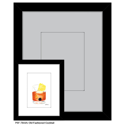 Old Fashioned Cocktail, Print (#7844A)