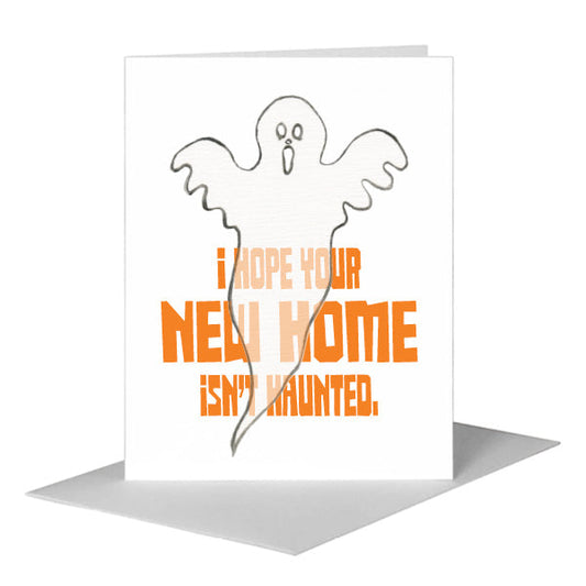 Ghost, Greeting Card (#7845J) A2 Card Front, www.printedcanvas.com