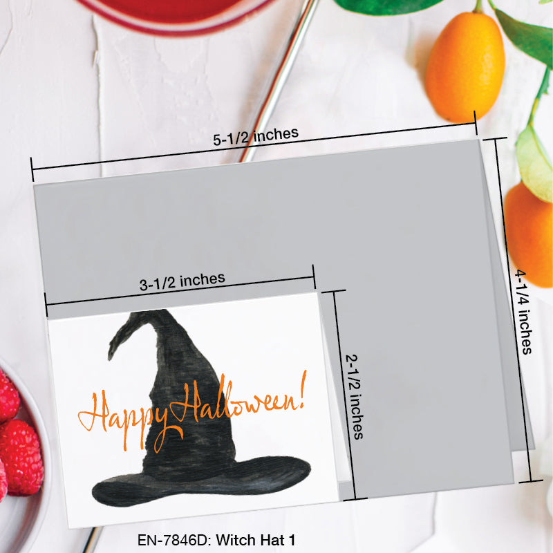Witch Hat 1, Greeting Card (7846D), Enclosure, www.printedcanvas.com