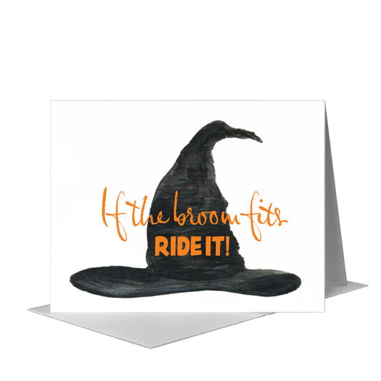 Witch Hat 1, Greeting Card (#7846F) A2 Card Front, www.printedcanvas.com