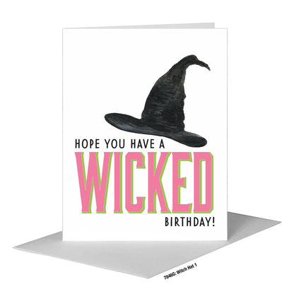 Witch Hat 1, Greeting Card (#7846G), A2 Card Front, www.printedcanvas.com