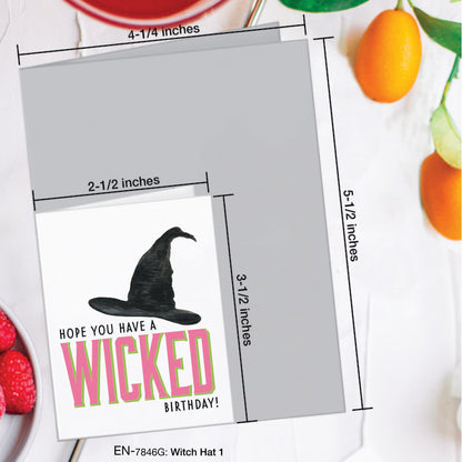 Witch Hat 1, Greeting Card (#7846G)