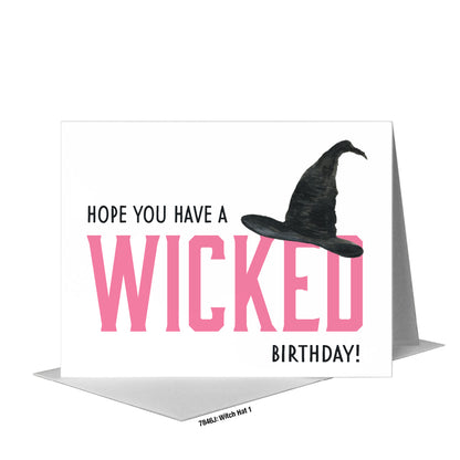 Witch Hat 1, Greeting Card (#7846J), A2 Card Front, www.printedcanvas.com